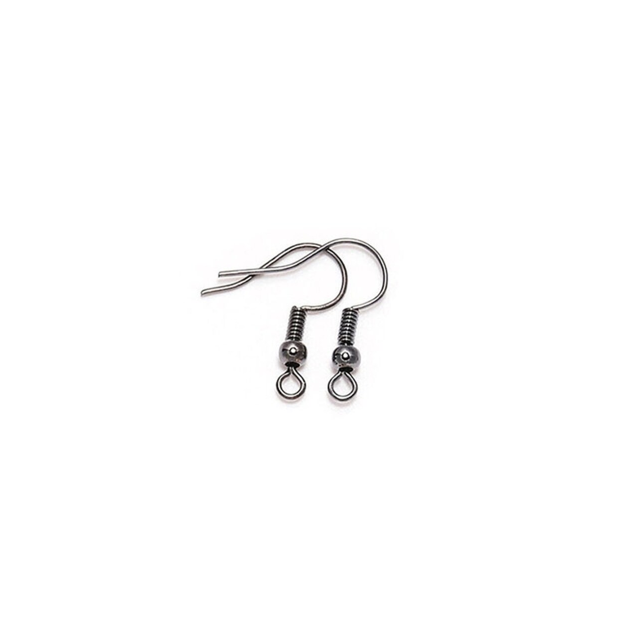 DIY JEWELRY Making Findings Earring Hook Coil Ear Wire French Hook